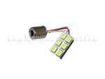 BA15S 6SMD 5050 White with flex wire